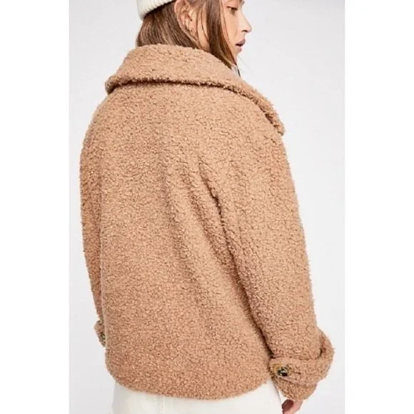 🌟  FREE PEOPLE SO SOFT COZY TEDDY PEACOAT NWT 🌟 - Picture 10 of 14